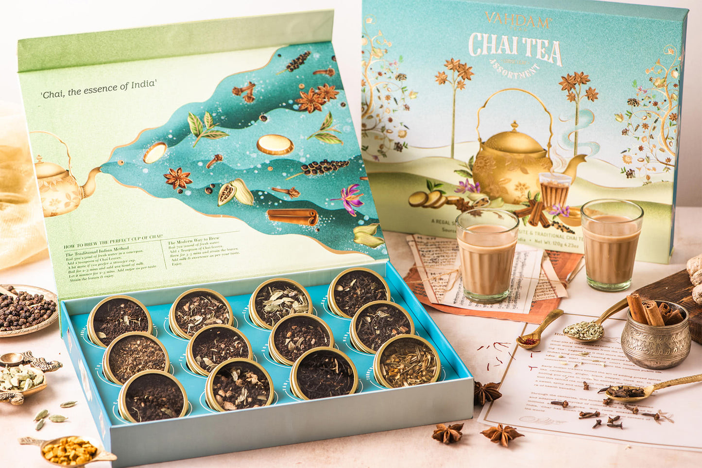 Vahdam Chai Tea Assortment (Loose Teas)